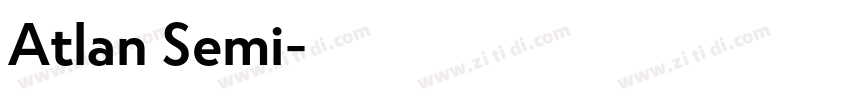 Atlan Semi字体转换